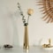 Uniquewise 8 Inch Contemporary Ceramic Cone Shape Table Vase Modern Shiny Looking Flower Holder, Gold QI004359.GD - alternate 2